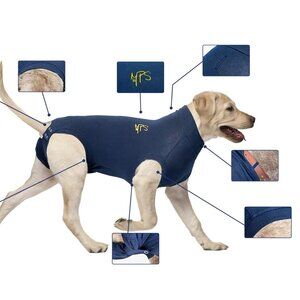MPS Full Body medical recovery protective shirt suit for dogs. Size L